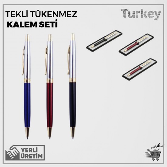 Tekli Tükenmez Kalem Seti